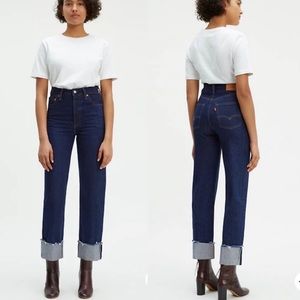 Levis Premium Ribcage straight Selvedge Jeans 29